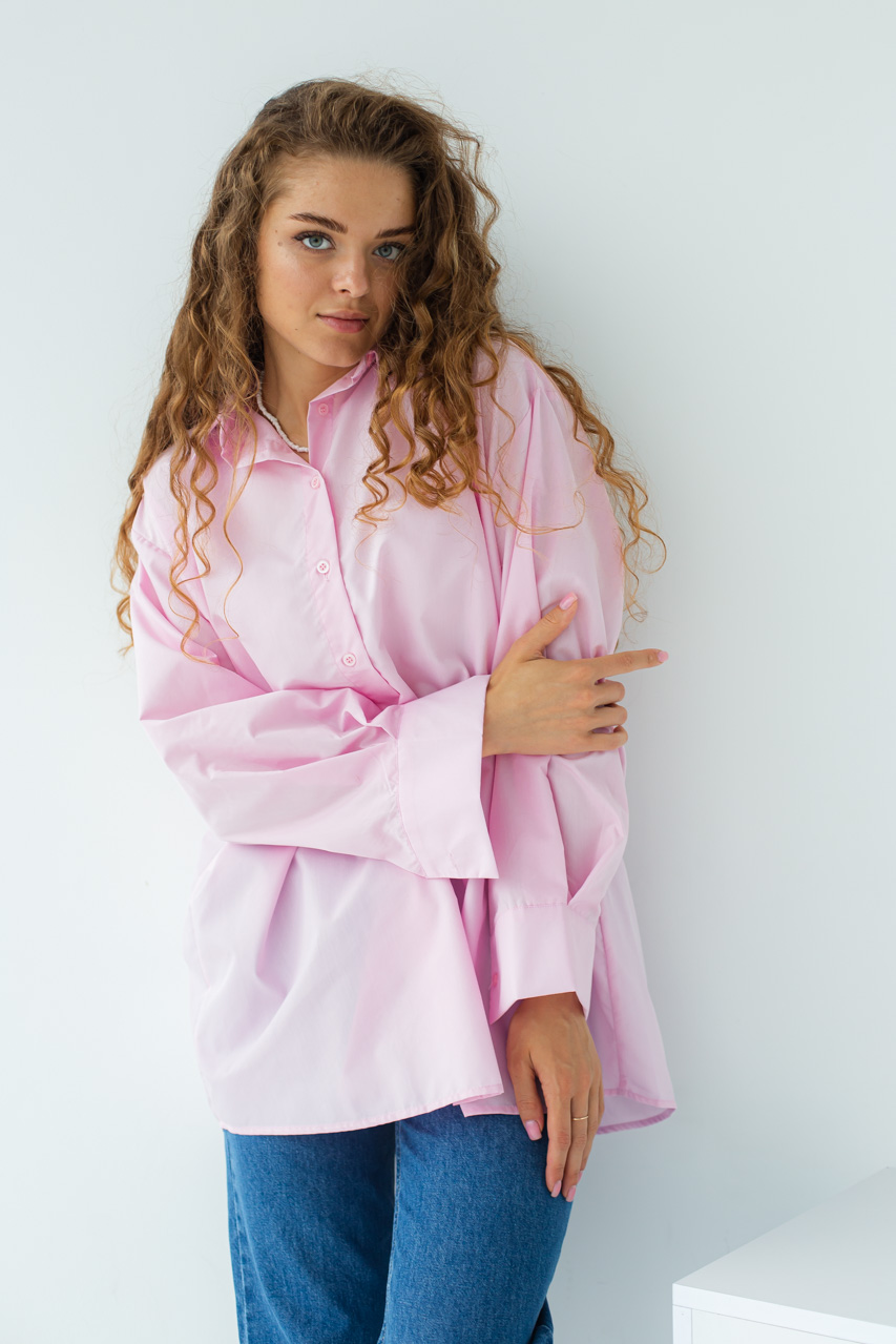 

Рубашка с пуговицами на спине QU STYLE - розовый цвет, M ( 1024851406)