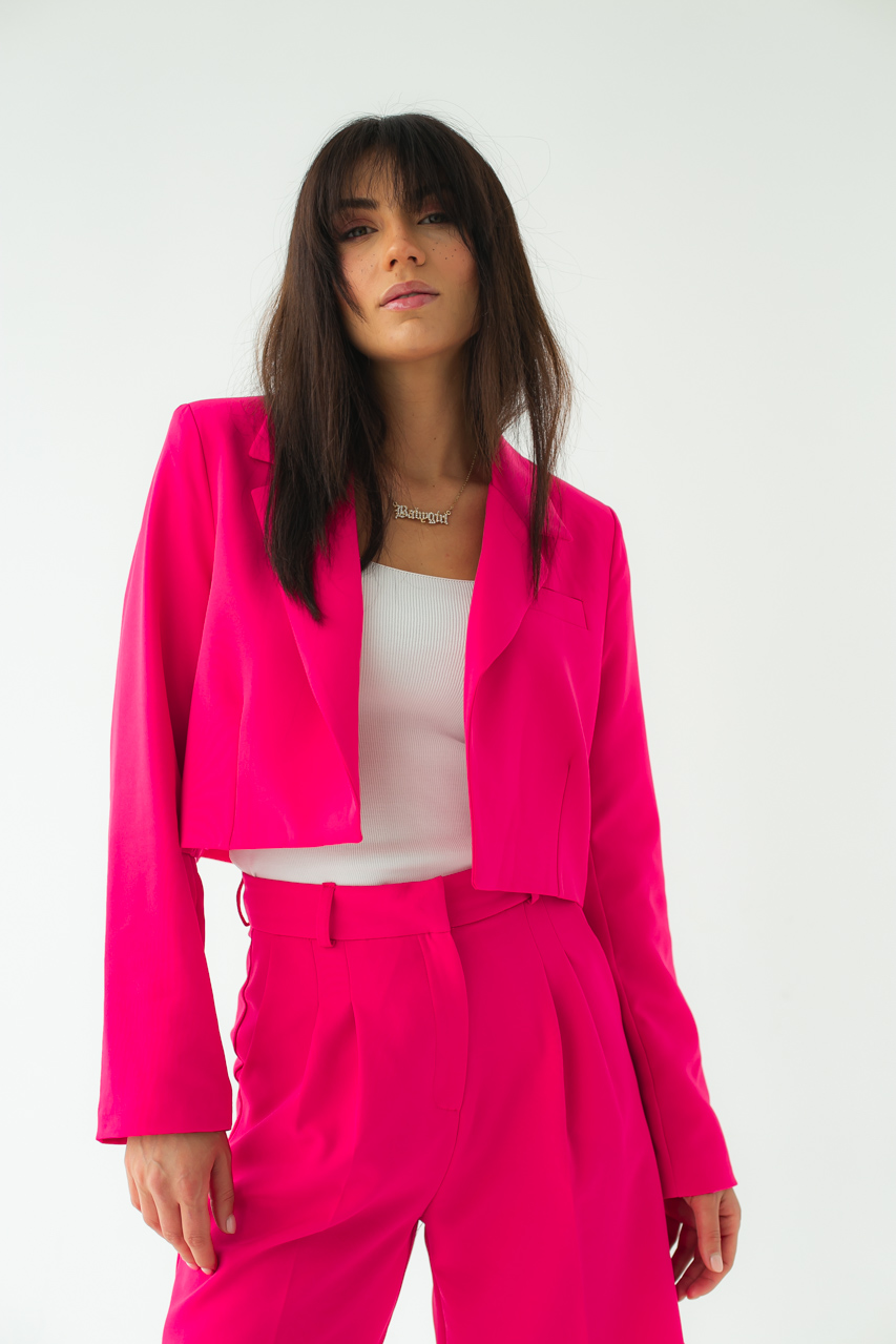 

Жакет укороченного фасона без пуговиц QU STYLE - коралловый цвет, M/L ( 1023241711)