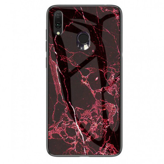 

TPU+Glass чехол Epik Luxury Marble для Samsung Galaxy M20 Марсала