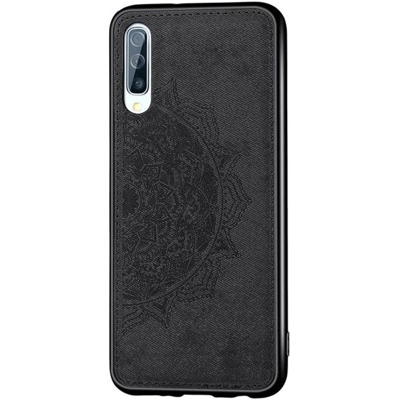 

TPU+Textile чехол Epik Mandala с 3D тиснением для Samsung Galaxy A70 Черный