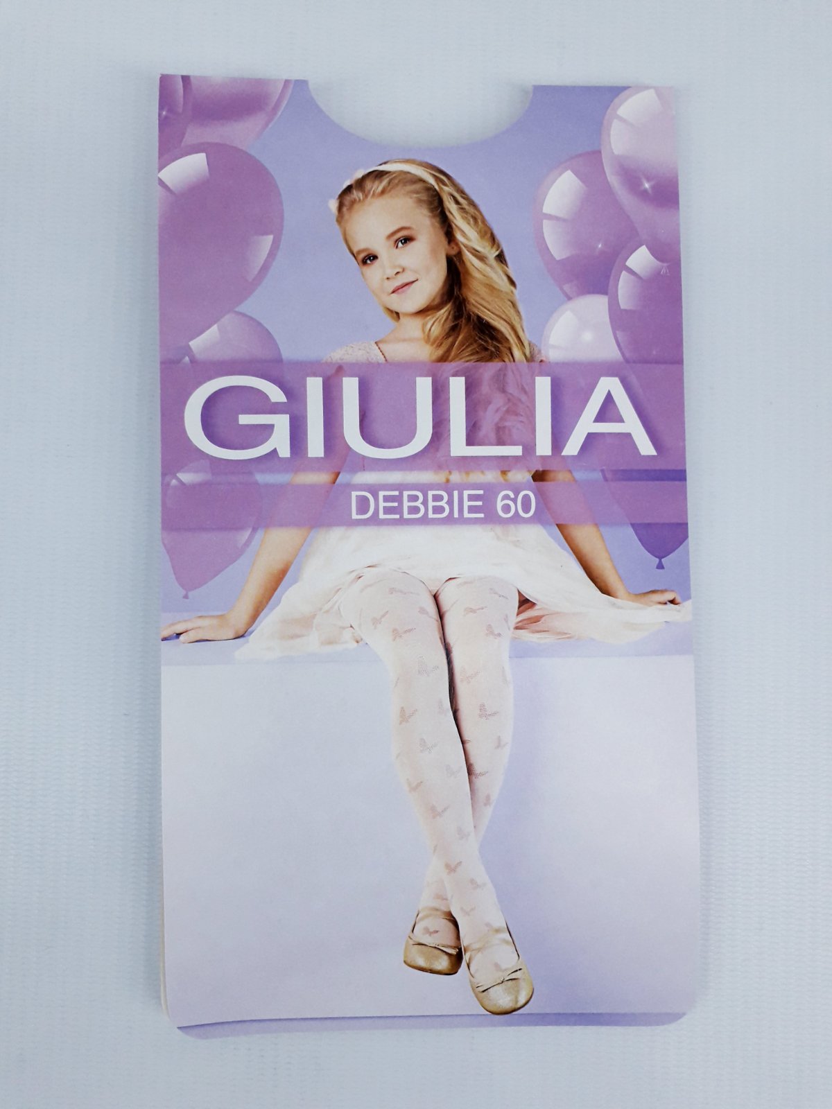 

Капроновые колготы 60ден Giulia DEBBIE 140-146см(р) белый