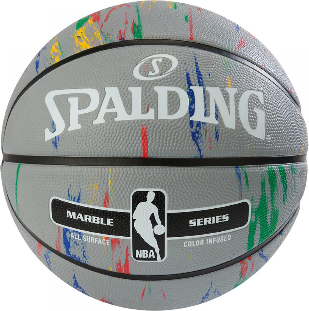 

Мяч баскетбольный Spalding NBA Marble Outdoor Grey/Multi-Color Size 7