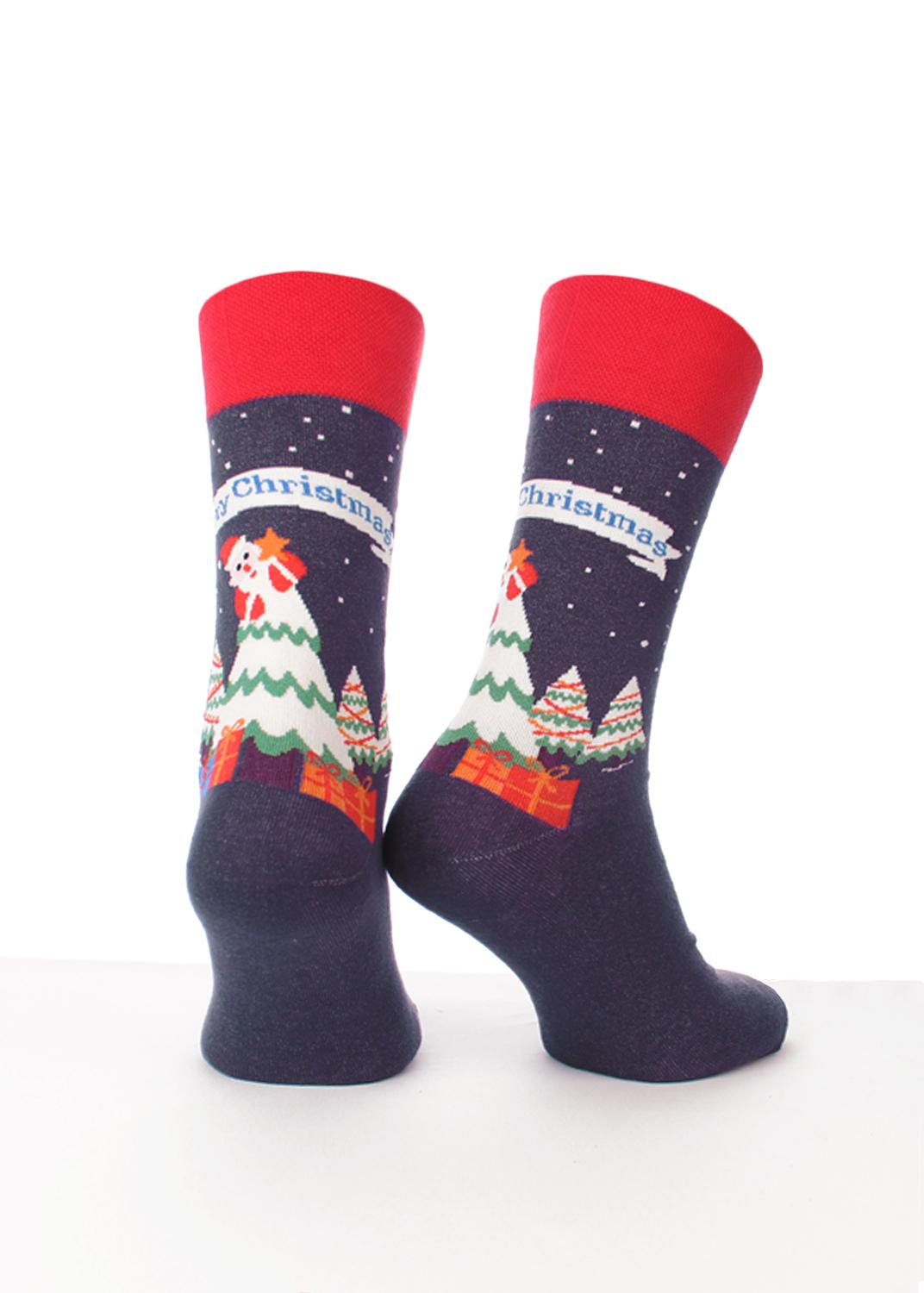 

Носки с рисунком GIULIA MS3M/Sl-NEW YEAR-004 39-40 р Denim melange