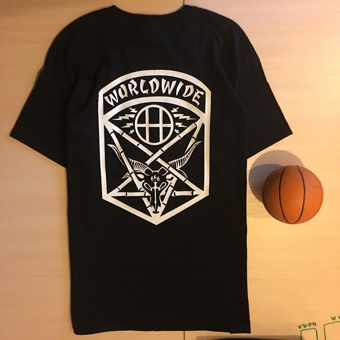 

Футболка чёрная LOYS Thrasher Huf WorldWide, Футболка чёрная LOYS Thrasher Huf WorldWide S