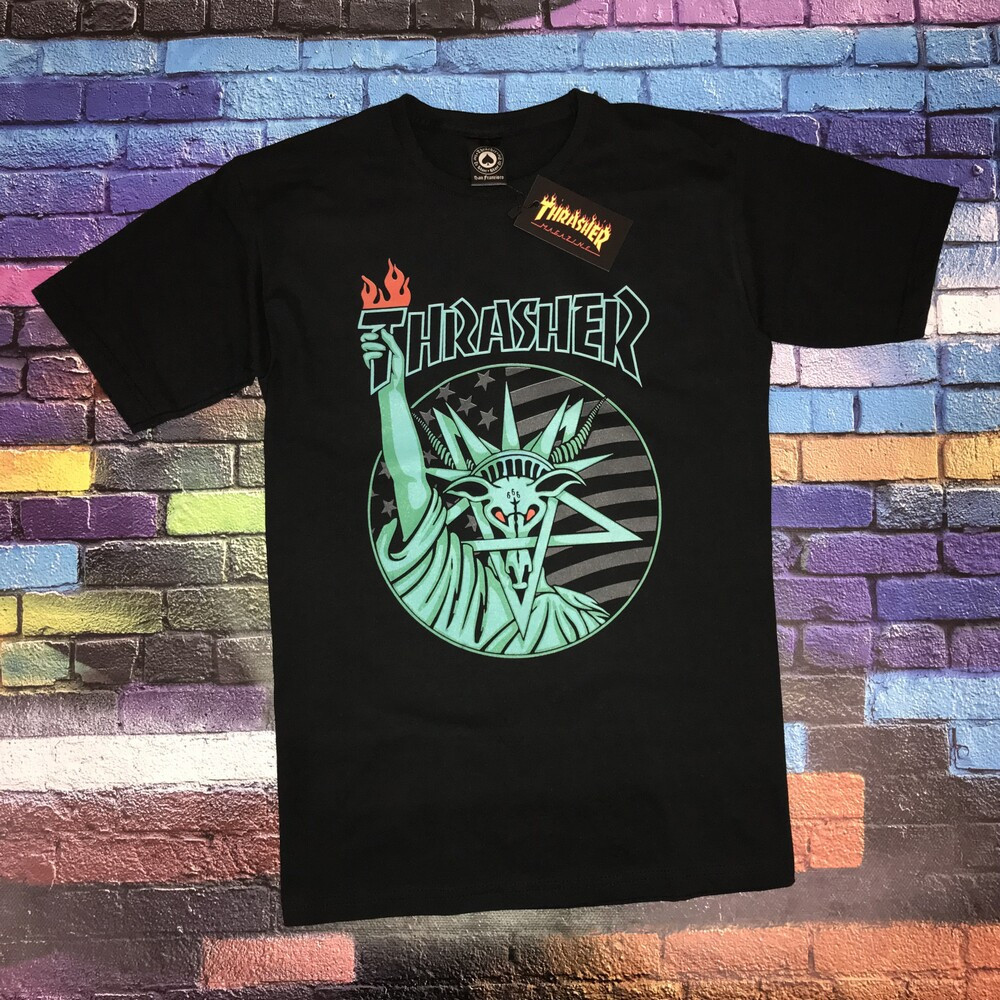

Футболка чёрная LOYS Thrasher Liberty Goat, Футболка чёрная LOYS Thrasher Liberty Goat S