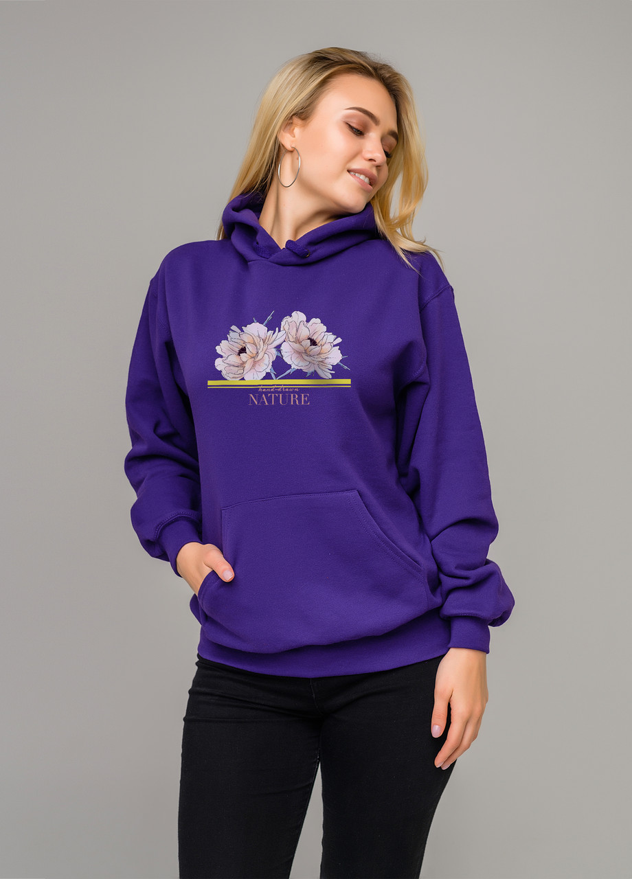 

Толстовка фиолетовая LOYS flowers, Толстовка фиолетовая LOYS flowers S