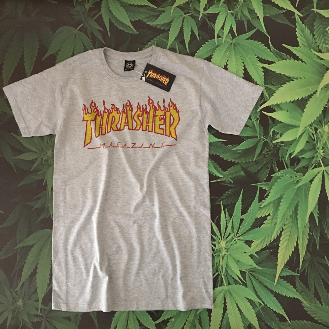 

Футболка серая LOYS Thrasher Magazine fire, Футболка серая LOYS Thrasher Magazine fire S