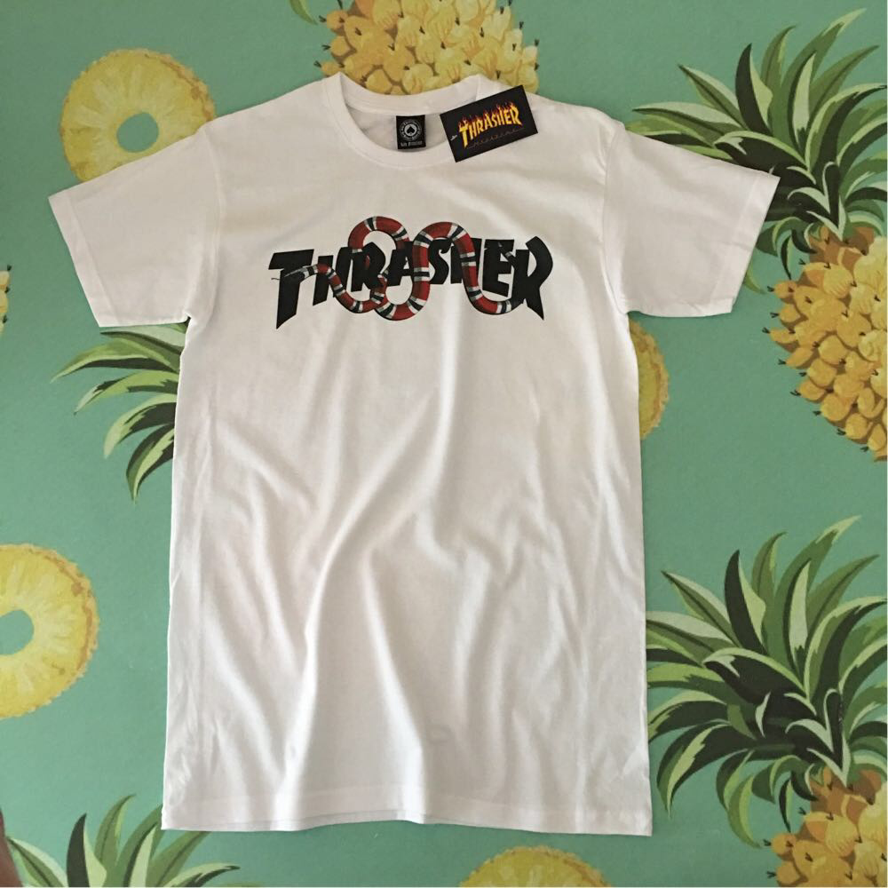 

Футболка белая LOYS Thrasher Snake, Футболка белая LOYS Thrasher Snake S