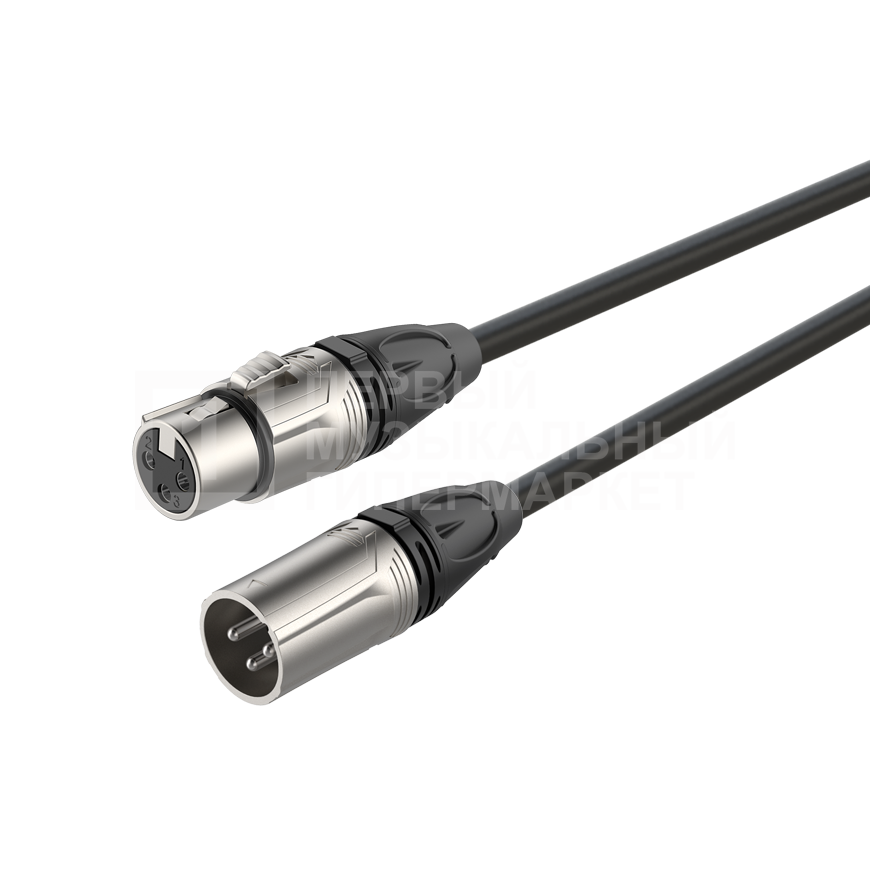 

Готовый аудио/DMX кабель, Разъемы:RX3F-NT- RX3M-NT-3метра (XLR-XLR) Roxtone DMXX200L3 (1694)