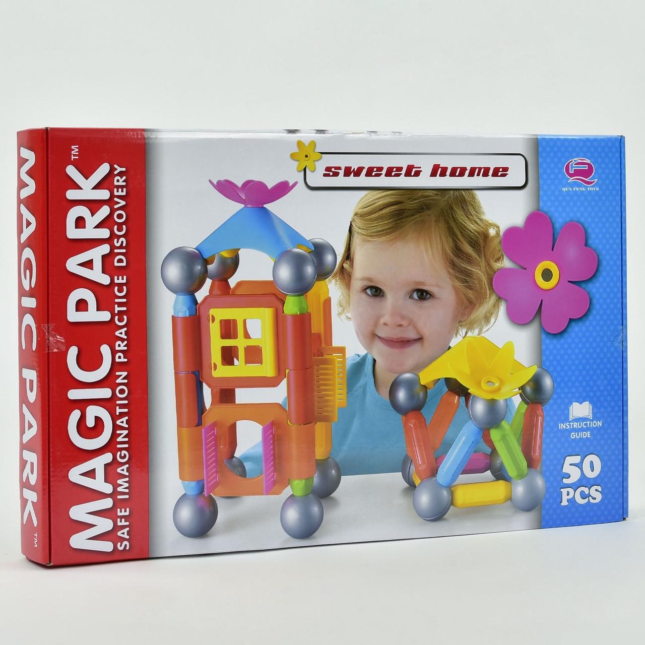 

Конструктор магнитный QF 8117 Magic Park, 50 деталей