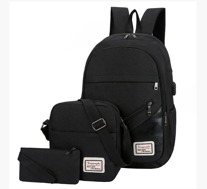 

Рюкзак мужской городской с USB Комплект XPSiBAG Черный (048R)