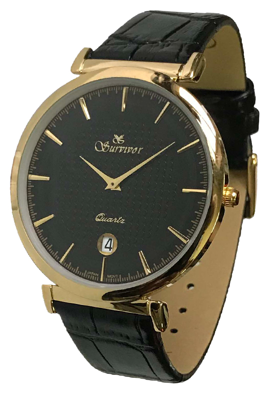 

Мужские часы Survivor латунь, календарь (5388 gold black)