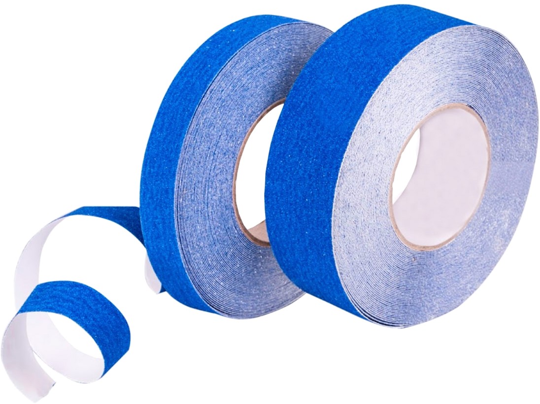 

Антискользящая лента Heskins Safety-Grip стандартная зернистость 25 мм х 18.3 м Синяя (H3401B25)