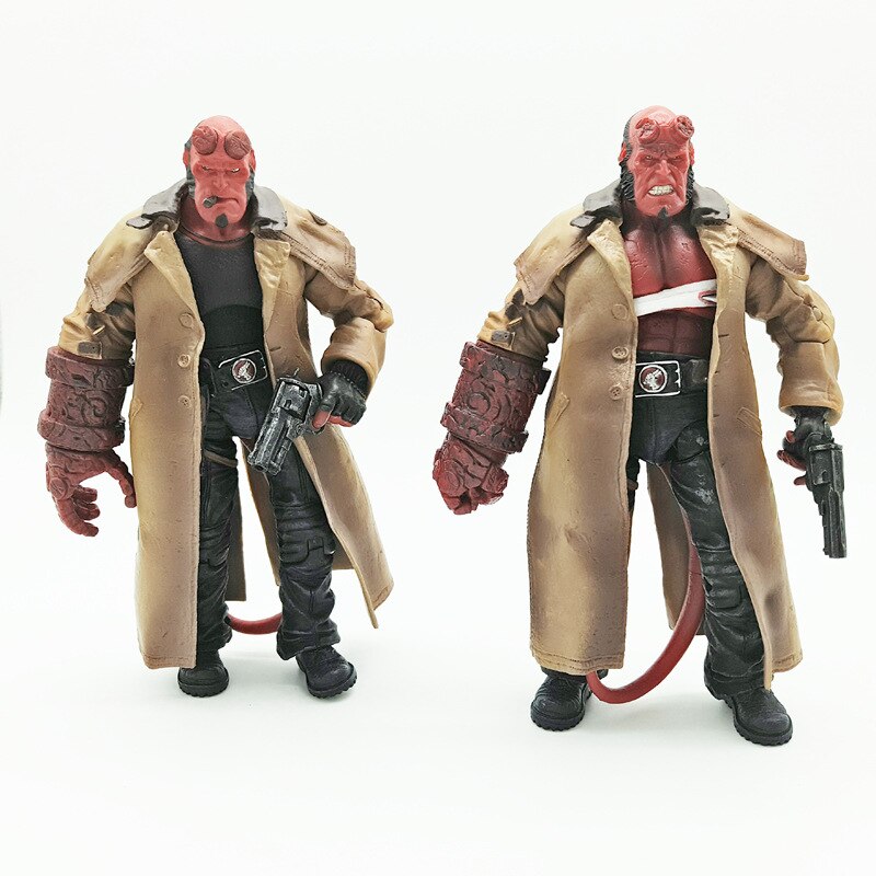 

MEZCO Hellboy Эксклюзивная фигурка Хеллбой ПВХ фигурка Коллекционная модель игрушки 18 см