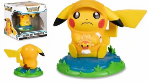 

День с Пикачу: фигурка покемона в дождливый день от Funko 8 см