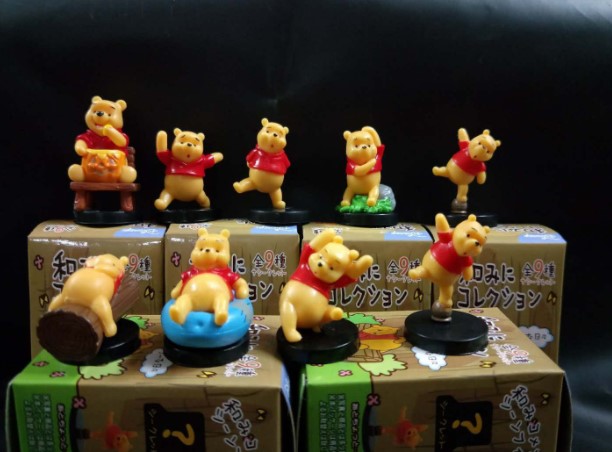 

Экшн фигурка Винни Пух 3-4 см 9 шт./компл ПВХ коллекционные принадлежности