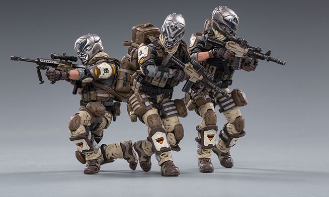 

JOYTOY Dark Source 1:18 полевой набор из 3-х человек 10,5 см АБС
