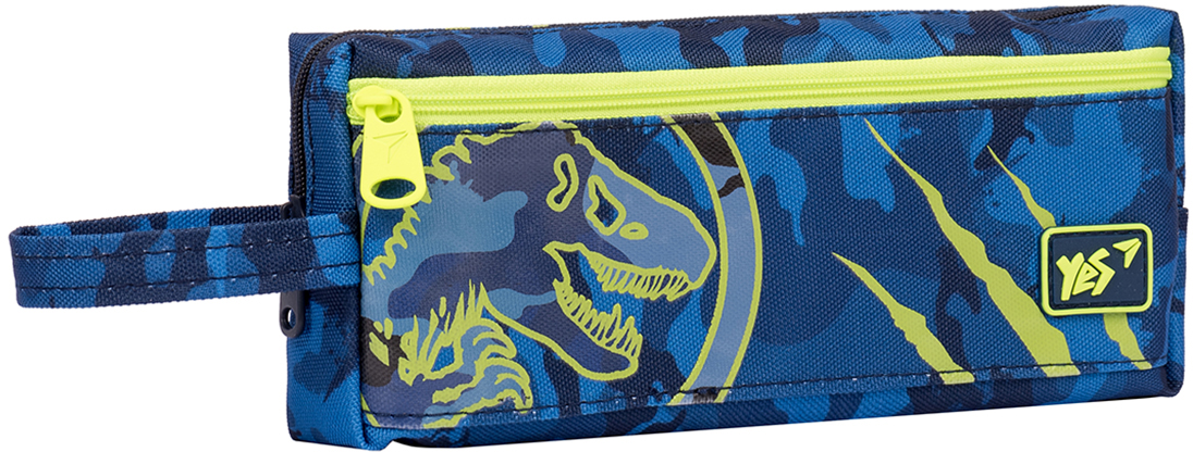 

Пенал мягкий YES TP-18 Military Dino синий (533034)
