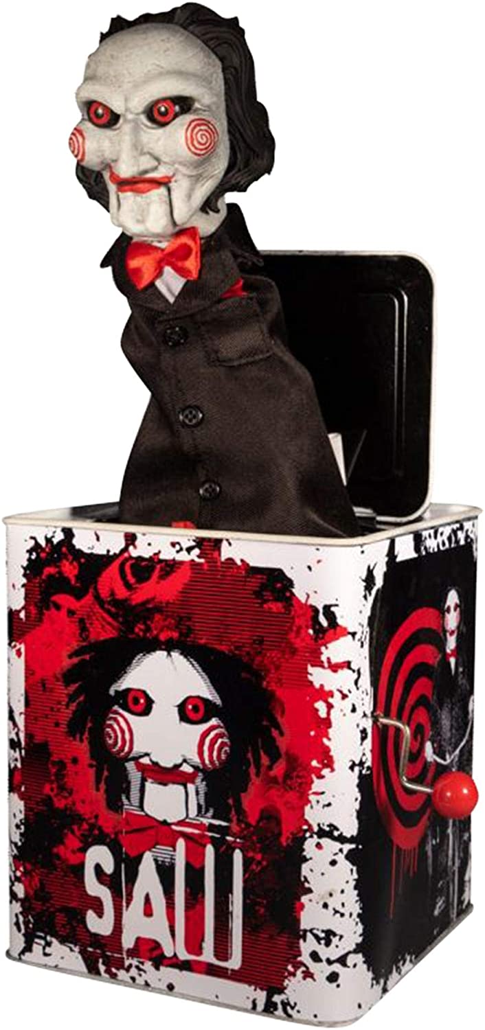 

Mezco Burst-A-Box Пила Игрушка Билли Заводной Billy 28 см