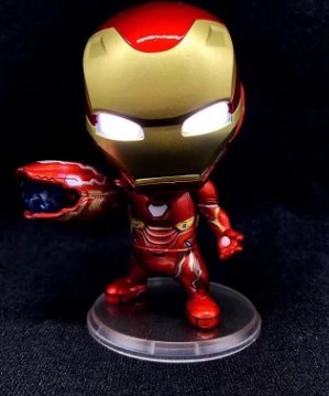 

Фигурка Iron Man Marvel's со светодиодной подсветкой ПВХ фигурка Коллекционная модель игрушки 11 см