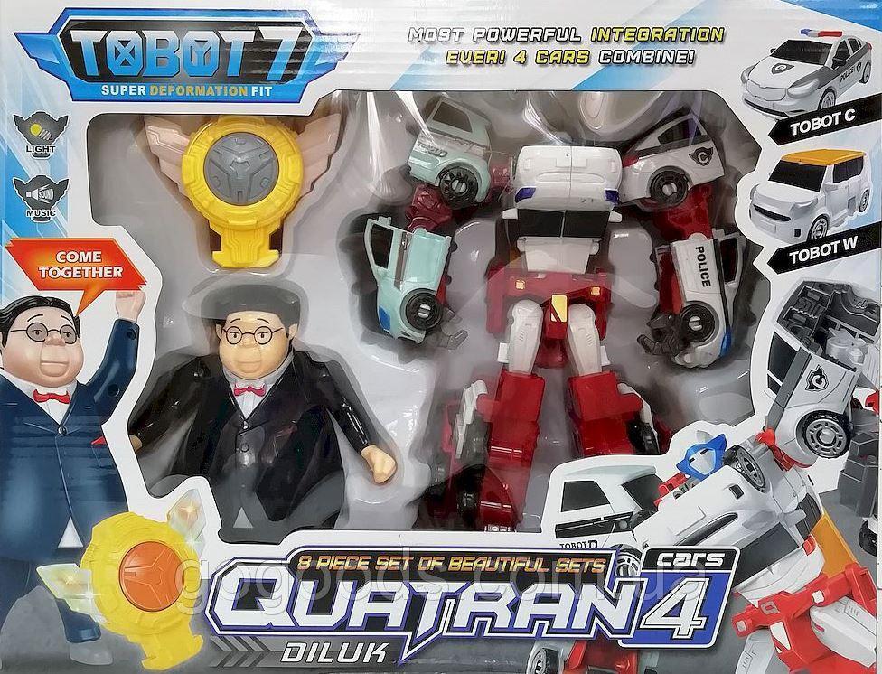 

ТРАНСФОРМЕР КВАТРАН Q1907 ТОБОТ TOBOT QUATRAN С ГЕРОЯМИ