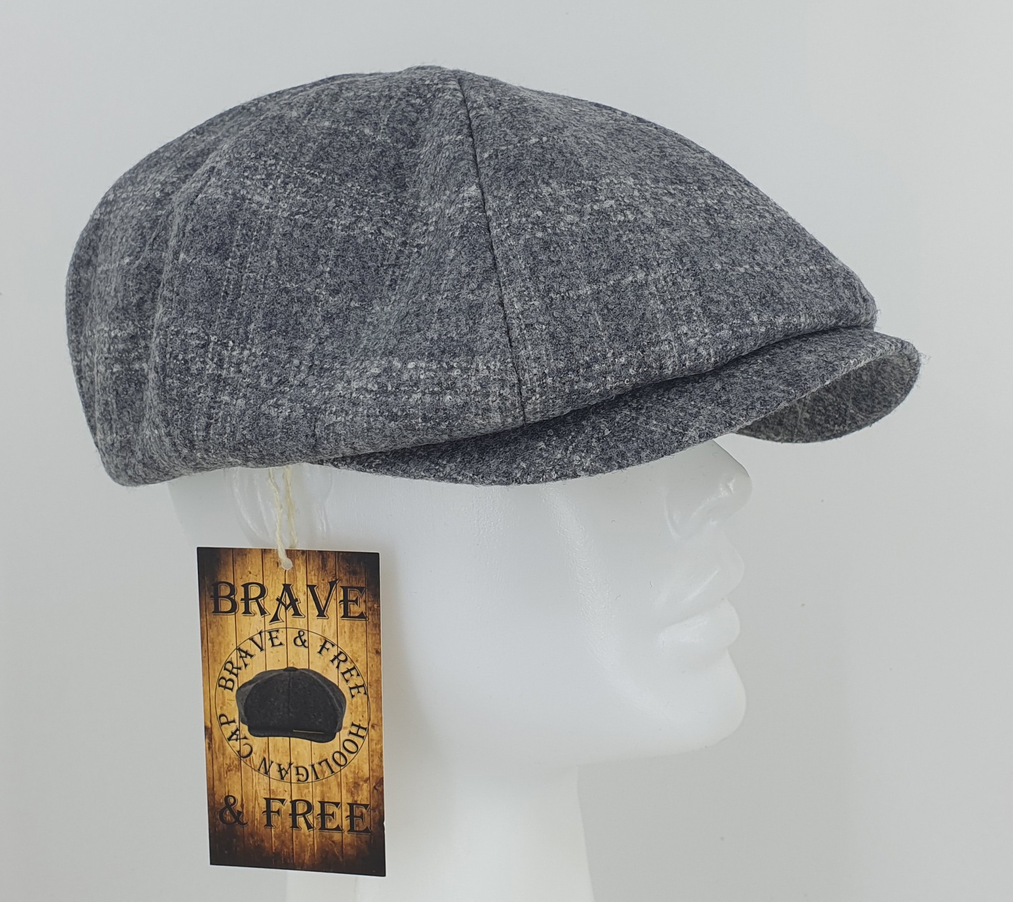 

Кепка восьмиклинка, хулиганка, Premium качество, BRAVE&FREE р.59 (Y003-1259)