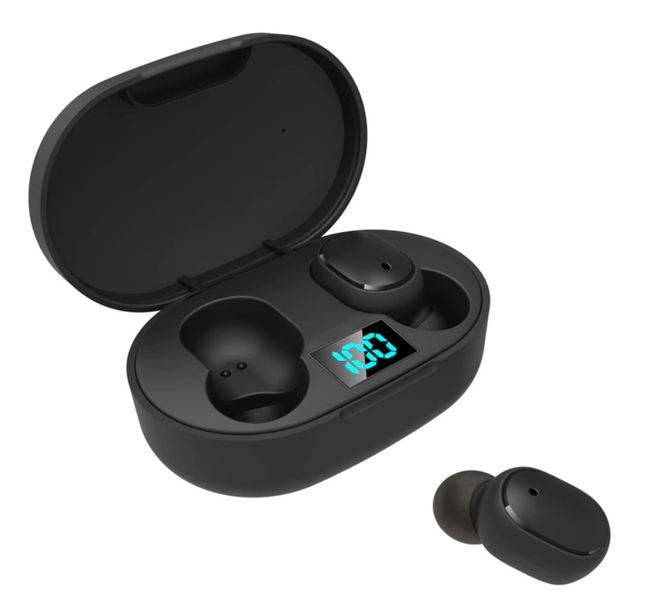 

Беспроводные Bluetooth Наушники True E6S Black с LED дисплеем