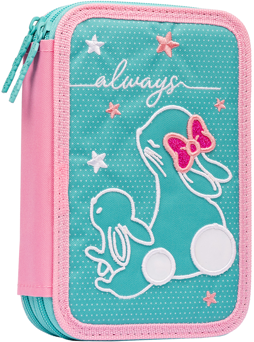 

Пенал твердый 1 Вересня двойной HP-01 Bunny бирюзовый (532952)