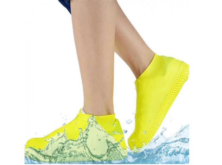 

Бахилы чехлы дождевики на обувь Shoe Cover желтые Размер L