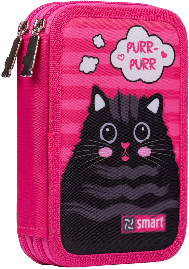 

Пенал твердый Smart двойной HP-01 Cat rules розовый (532841)