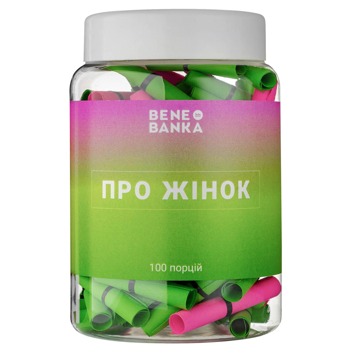 

Банка вдохновляющих записок Bene Banka «О женщинах» на украинском (25834)