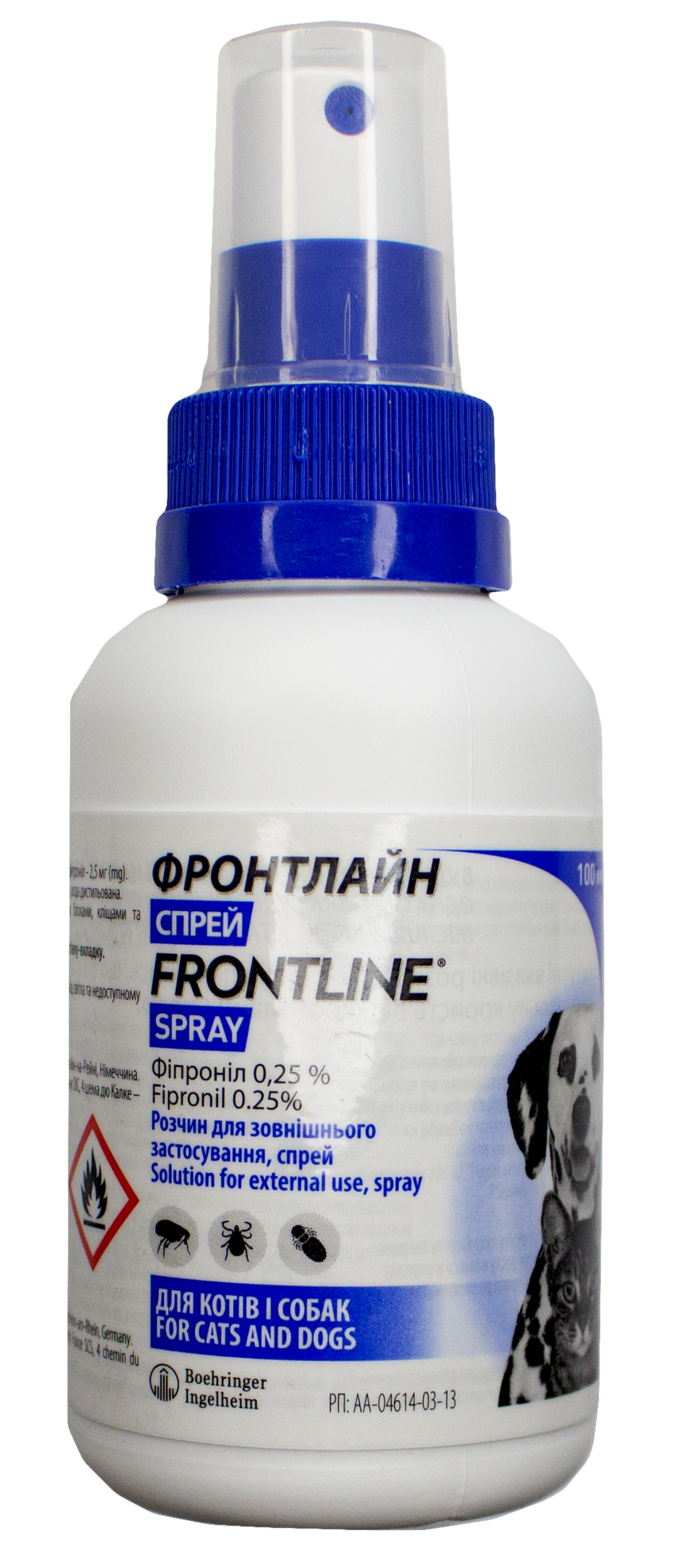 

Спрей Merial Frontline Spray от блох и клещей 100 мл