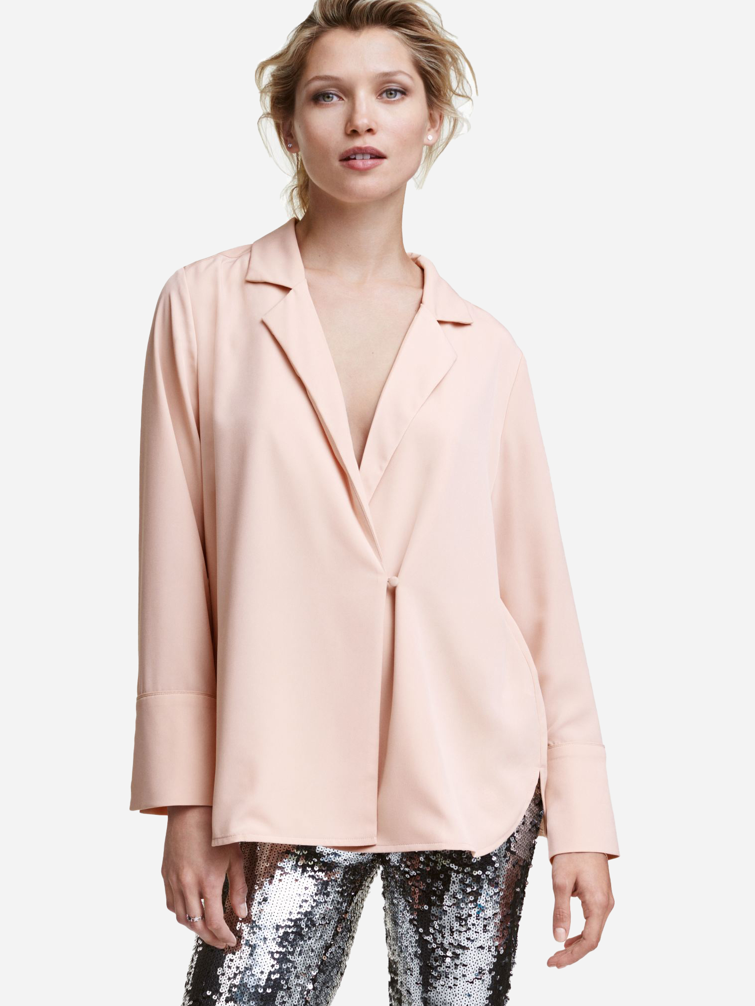 

Блузка H&M 8711027  Розовая, Блузка H&M 8711027 34 Розовая