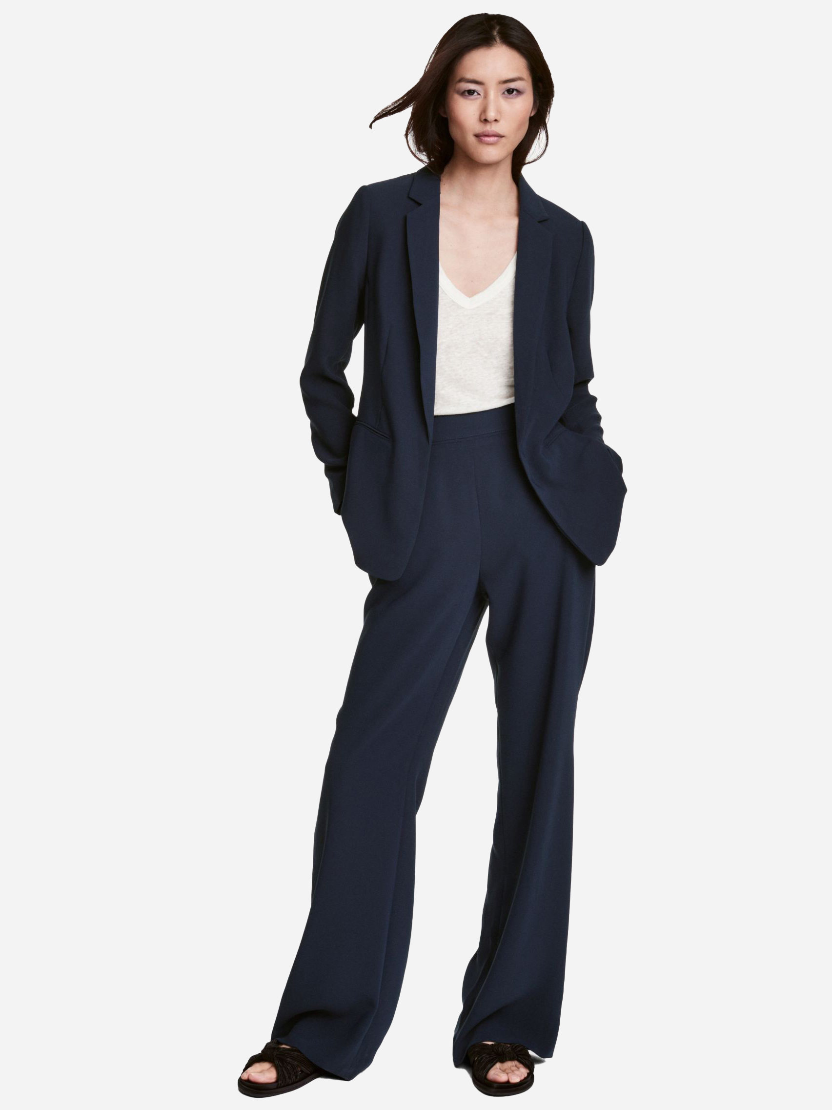 

Брюки H&M 0508331 44 Темно-синие