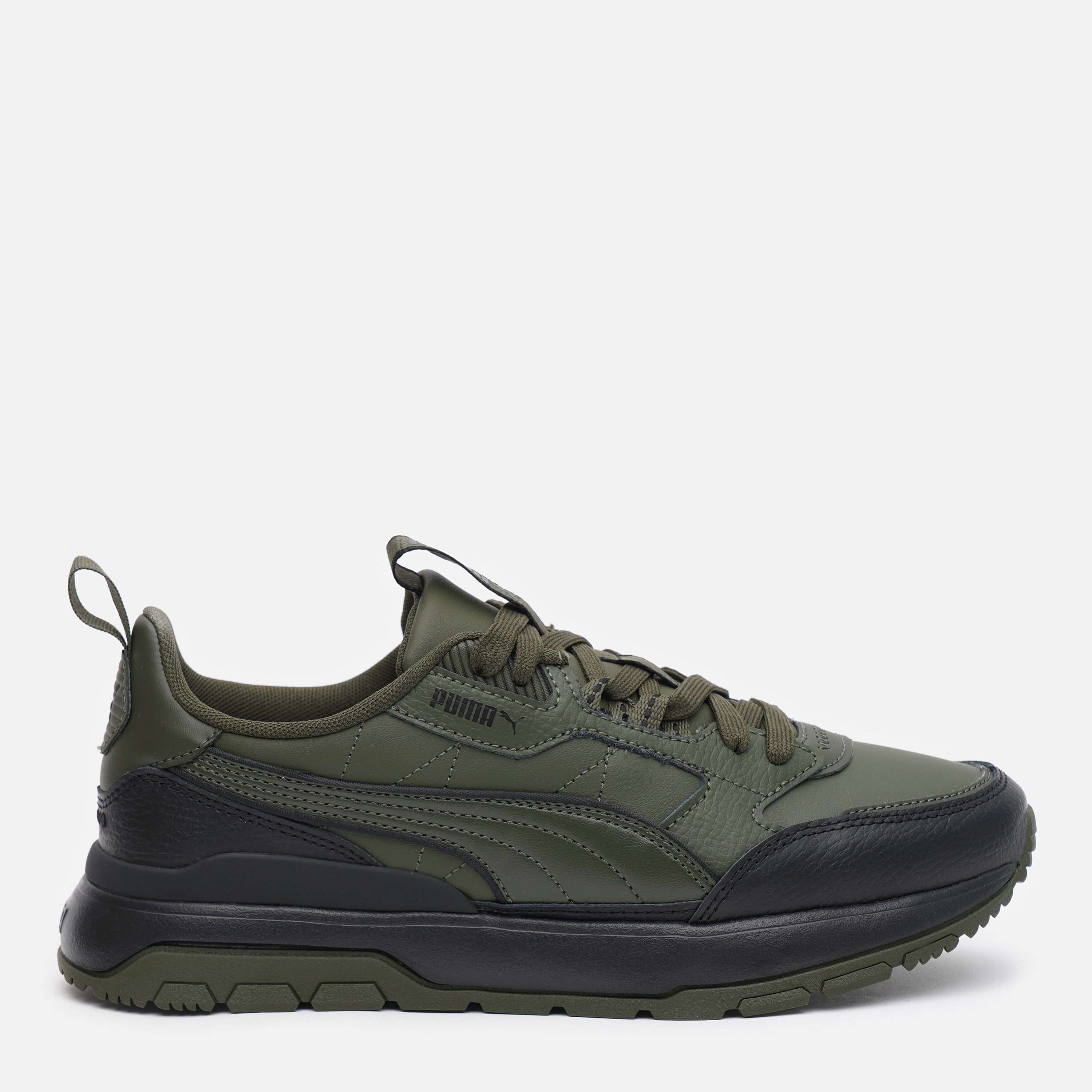 Акція на Чоловічі кросівки Puma R78 Trek Lth 38320203 42.5 (8.5) 27.5 см Forest Night-Forest Night від Rozetka