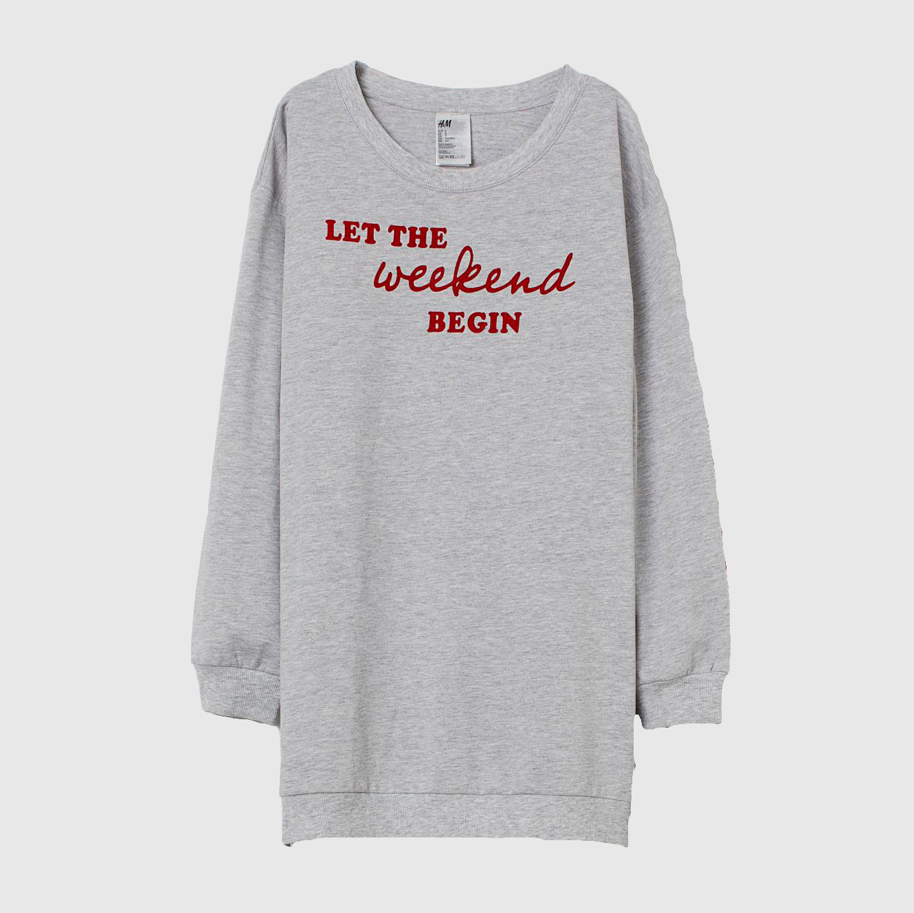 

Свитшот H&M 4154437 L Серый