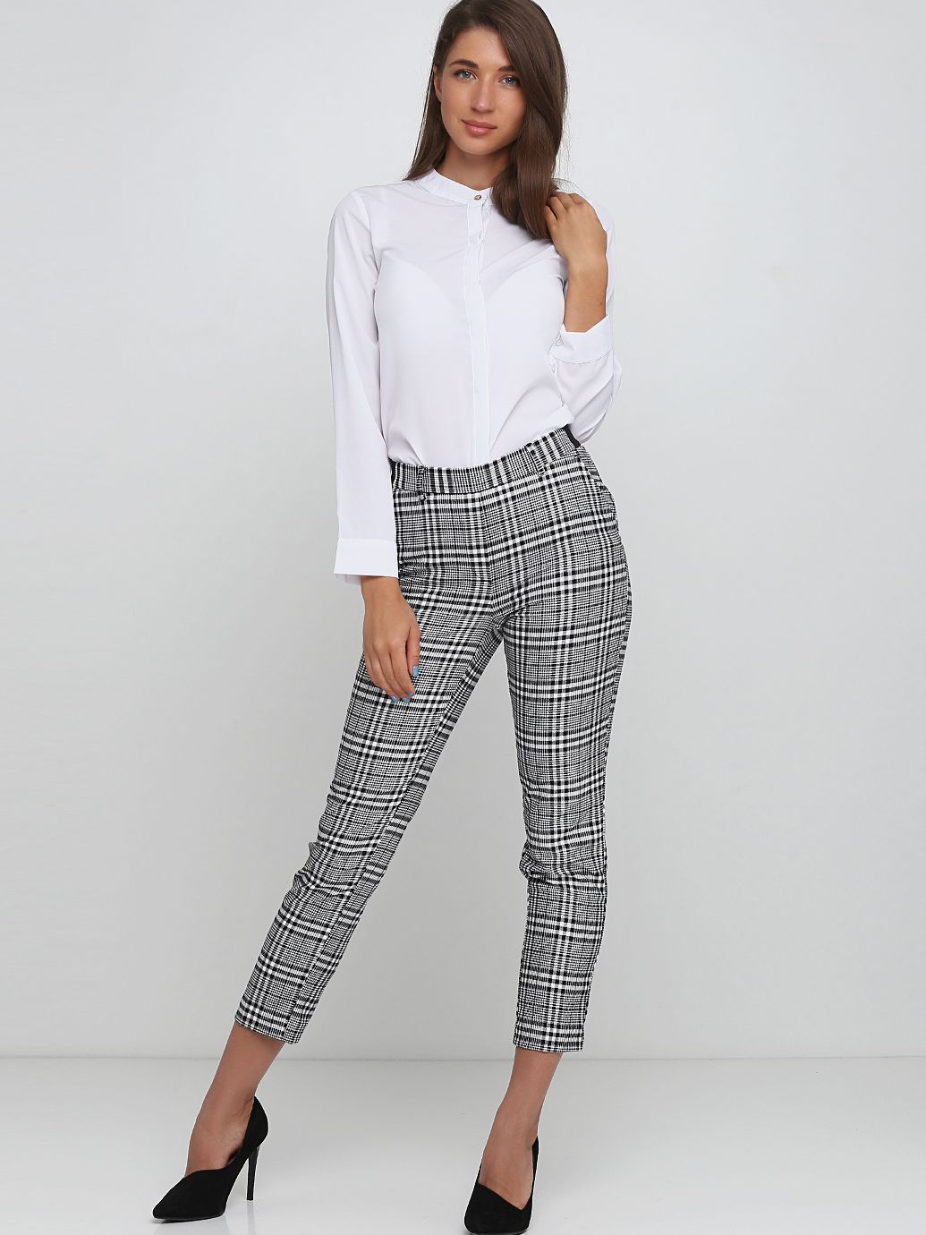 

Брюки H&M 4436382  Черные с белым, Брюки H&M 4436382 36 Черные с белым