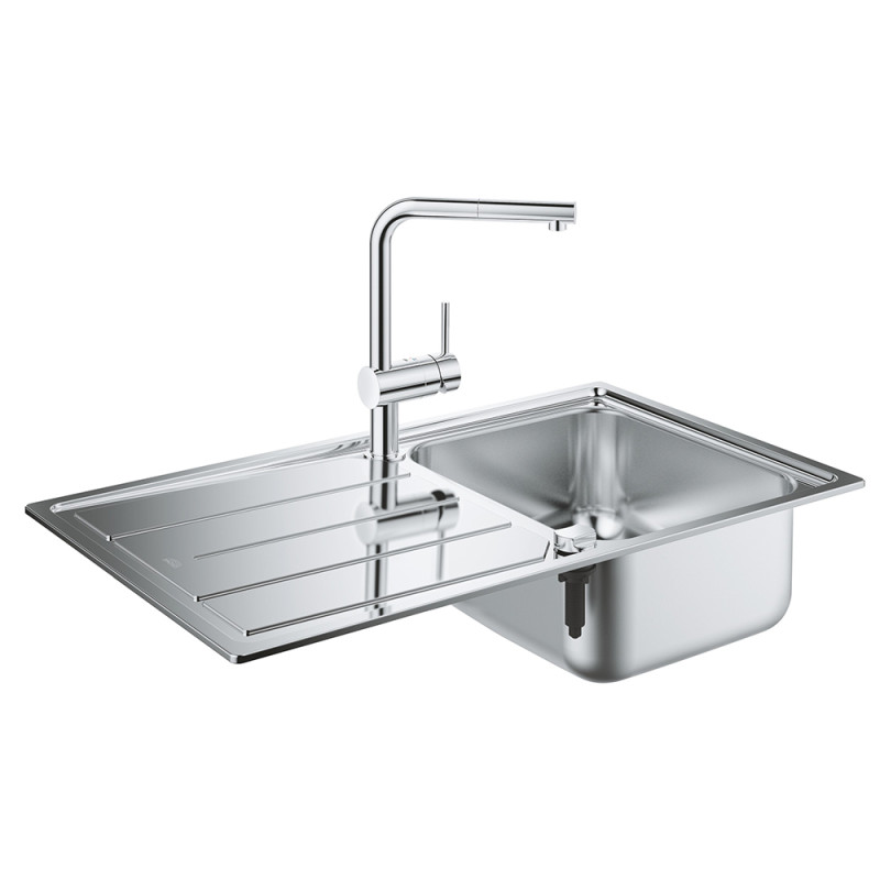 

Набор кухонная мойка Grohe EX Sink 31573SD0 K500 и смеситель Minta 32168000