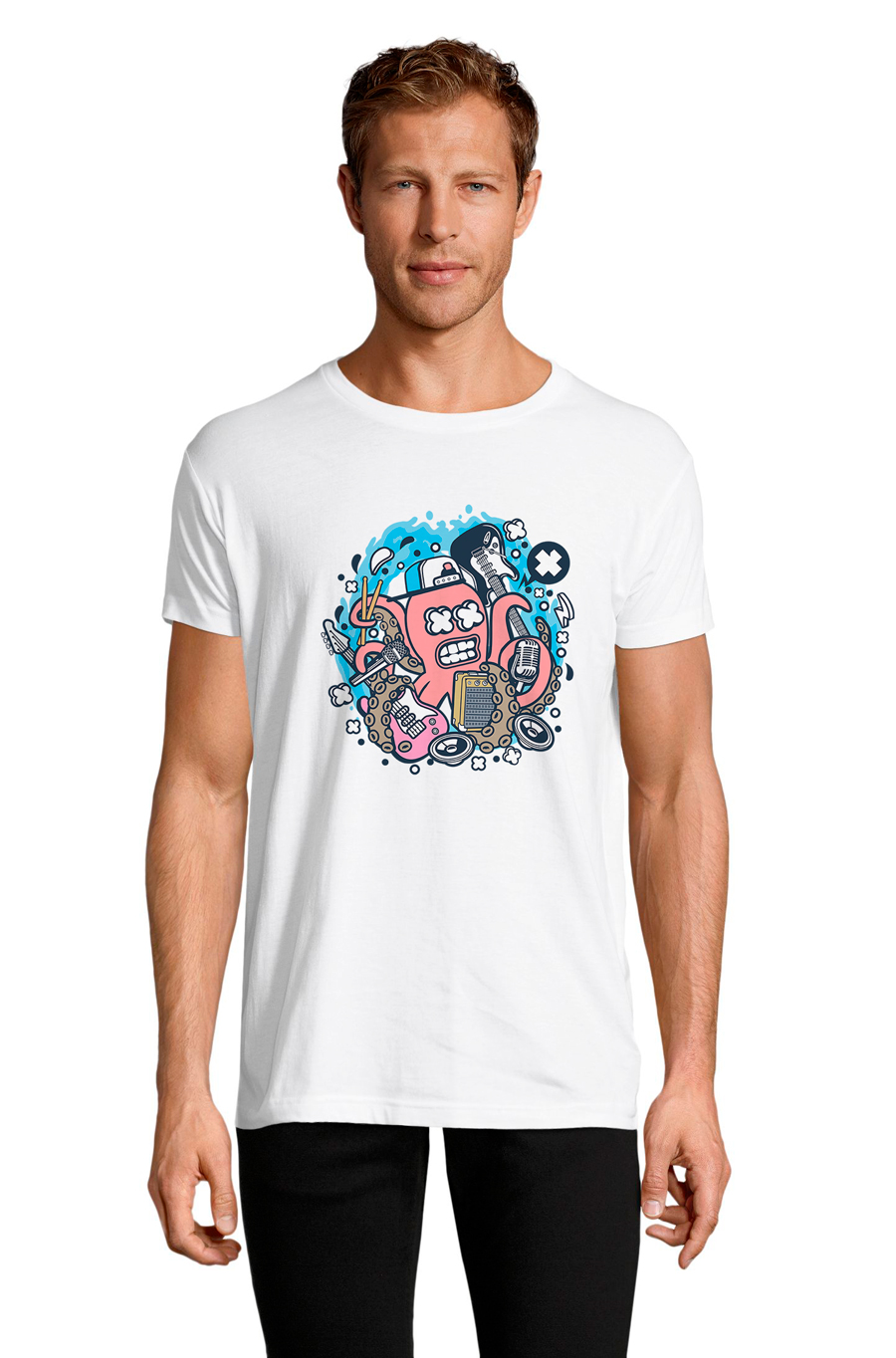 

Футболка OWEAR с Дизайнерским принтом 4481-M-WH1  Белый, Футболка OWEAR с Дизайнерским принтом 4481-M-WH1 L Белый