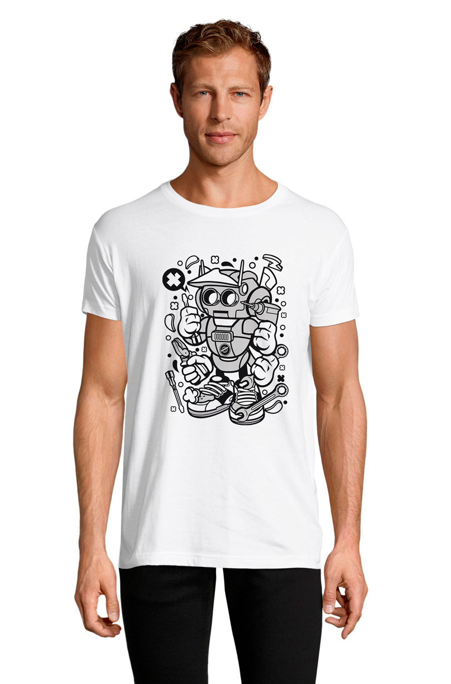 

Футболка OWEAR с Дизайнерским принтом 4484-M-WH1  Белый, Футболка OWEAR с Дизайнерским принтом 4484-M-WH1 S Белый