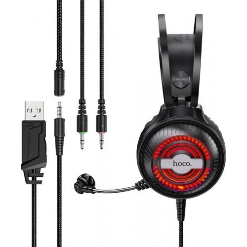 

Наушники Hoco W101 Streamer Gaming Wired Headphones Black