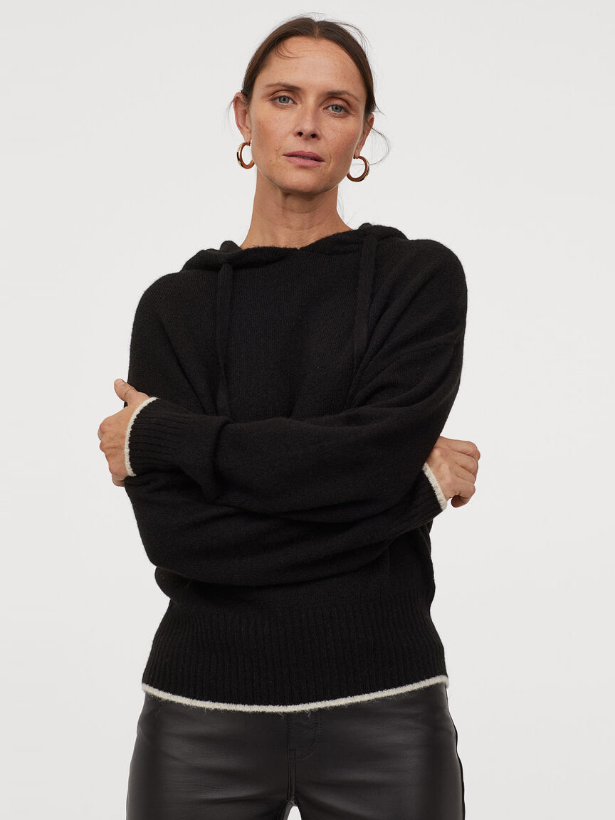 

Джемпер H&M 060811913  Черный с белым, Джемпер H&M 060811913 S Черный с белым