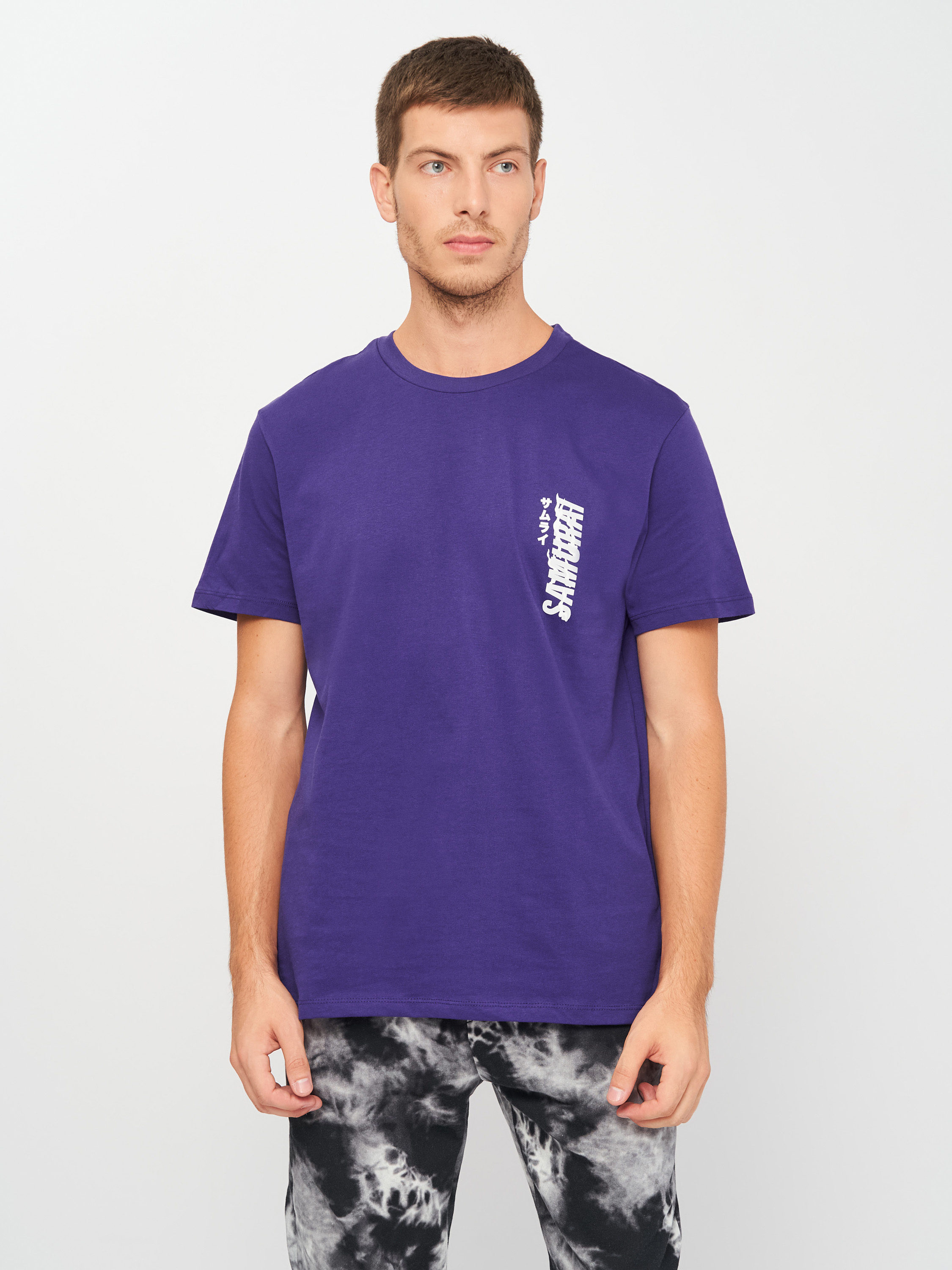 

Футболка Bershka 7773/296/611 L Сиреневая