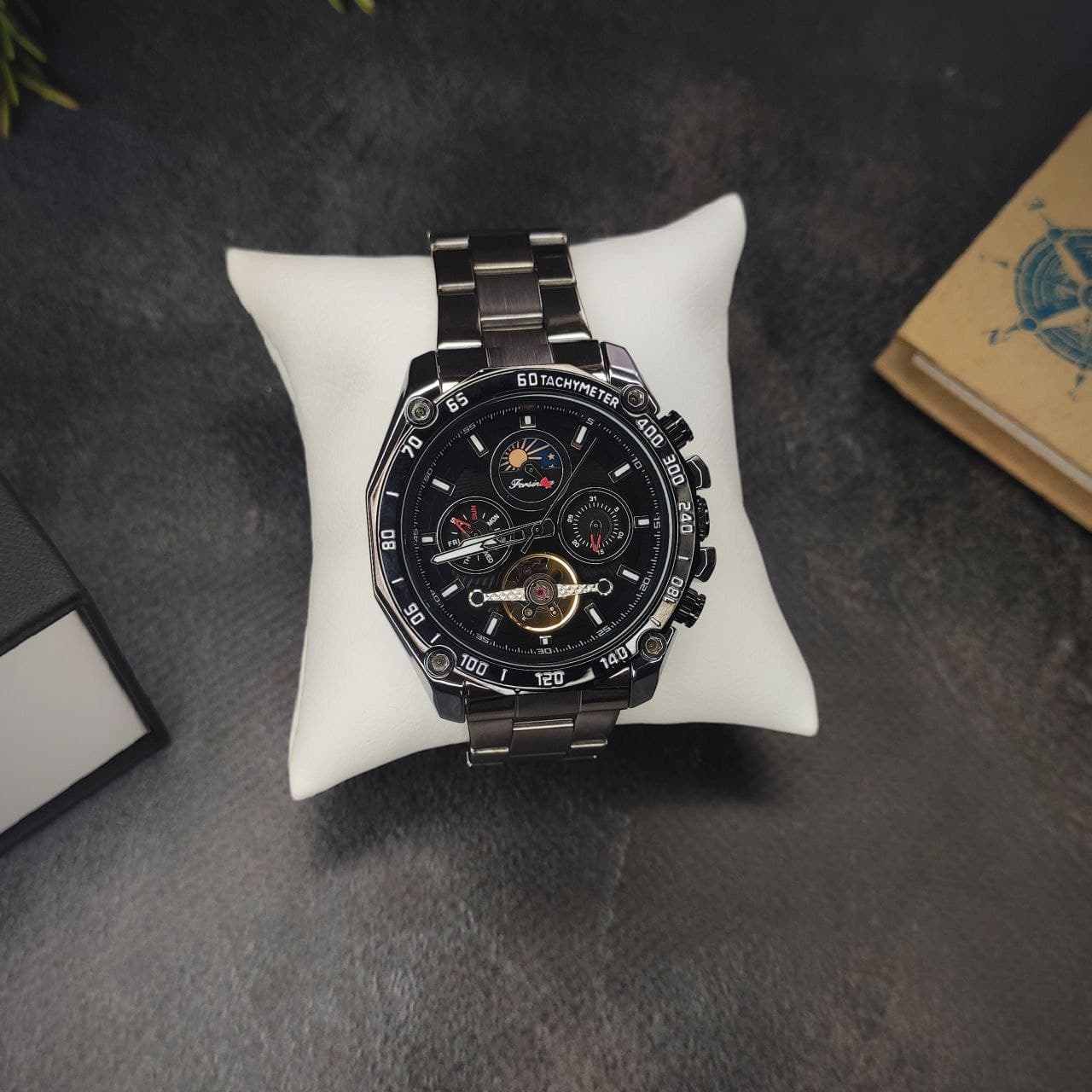 

Наручные часы механические Forsining 6913 Silver/Black