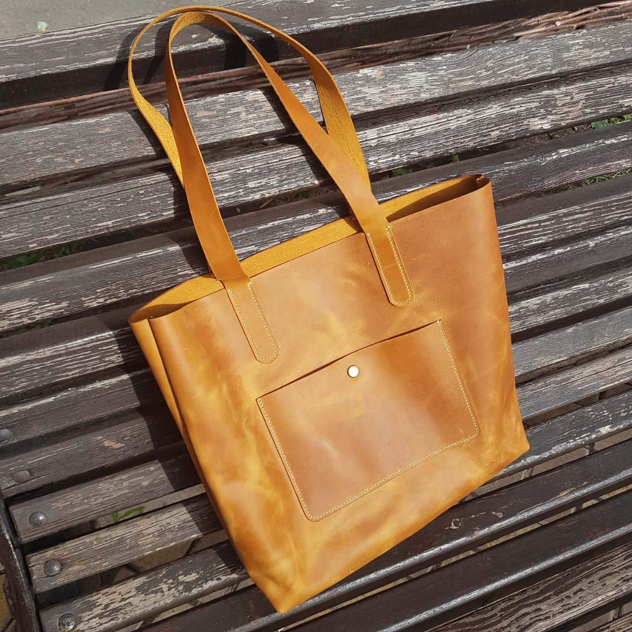 

Сумка Шопер Stedley leather 10103 Охра