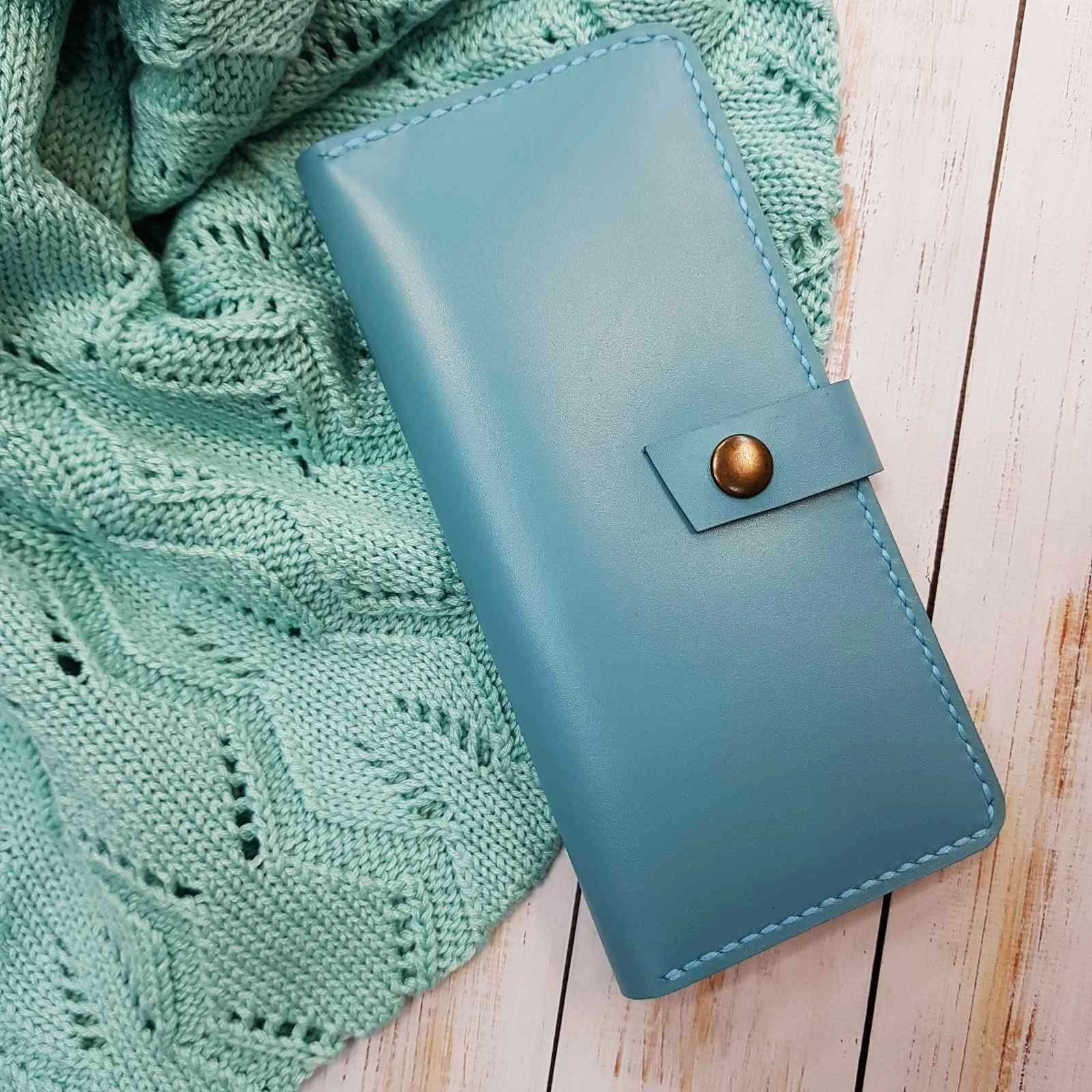 

Кошелек клатч Stedley leather 10104 голубой