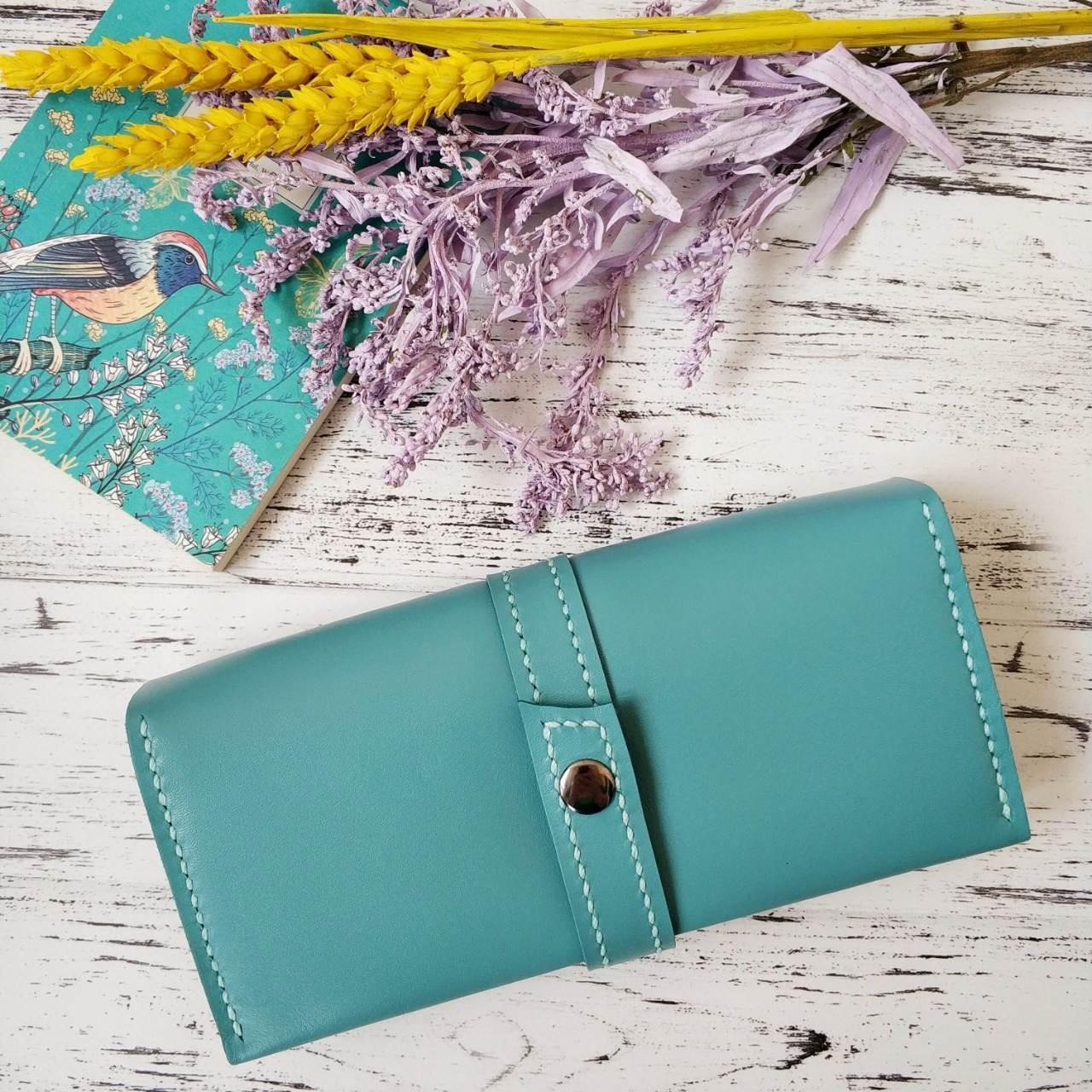 

Кошелёк Stedley leather 10109 Бирюзовый