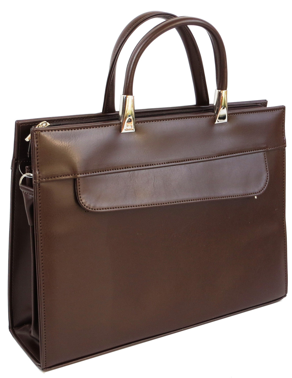 

Женская сумка деловая Jurom на 2 отделения Коричневый 0-29-112 2613065