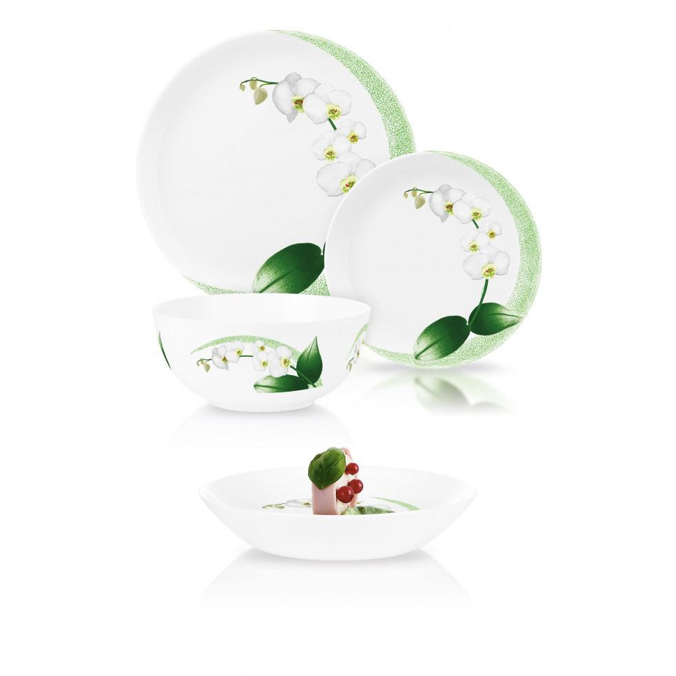 

Сервиз столовый 19 предметов Luminarc White Orchid P9741