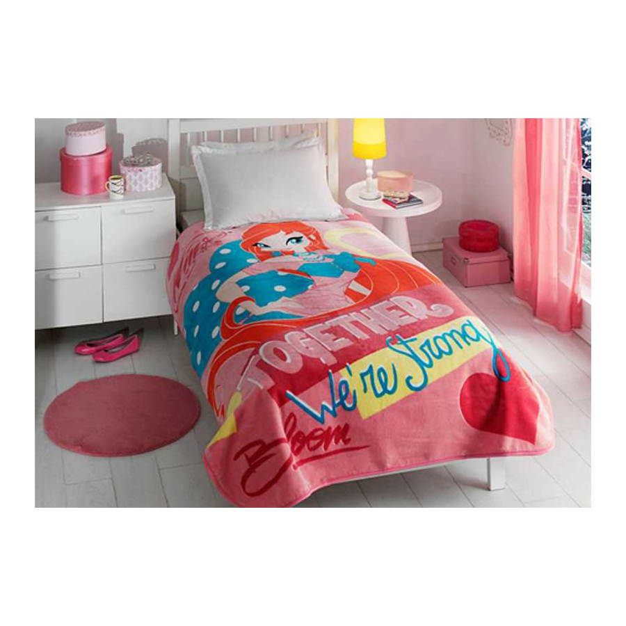 

Покрывало акриловое Tac Disney - Winx Club Bloom подростковое (2165)